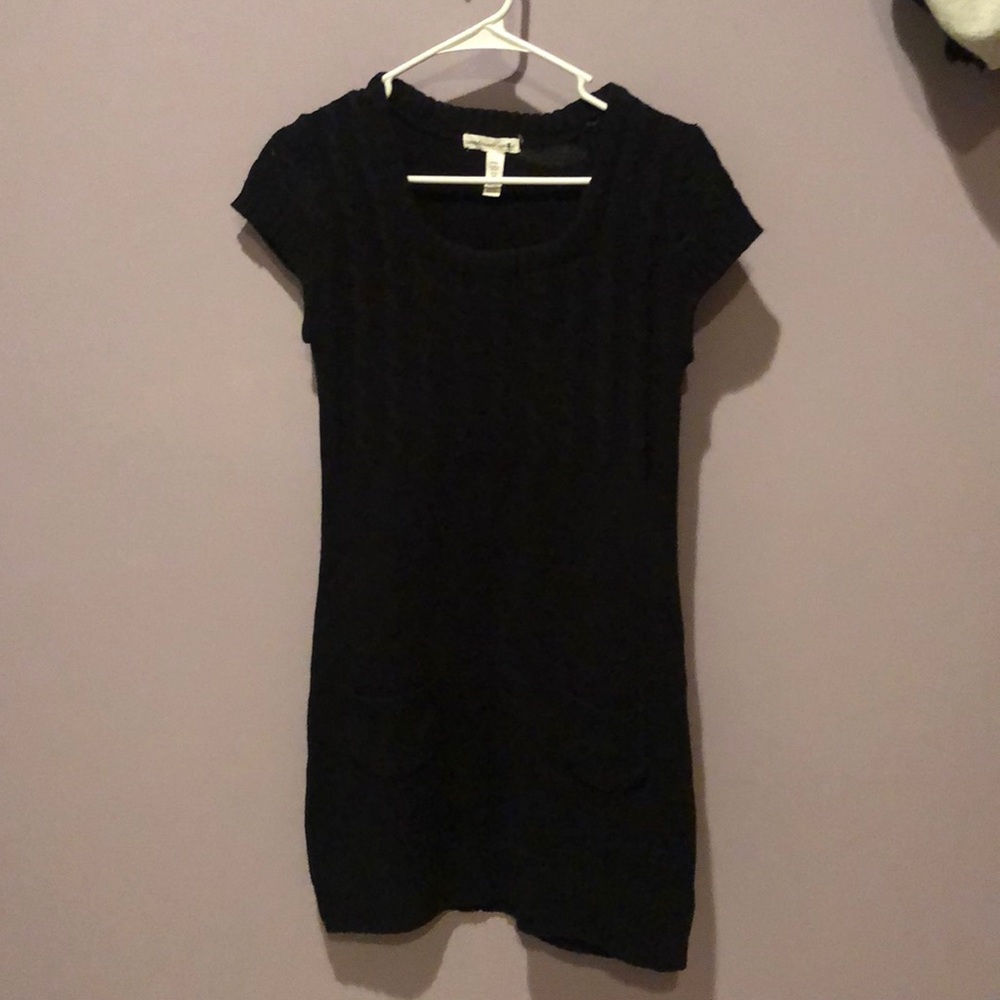 Black sweater dress